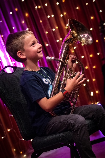 Orange Music Studio student participating in Brass